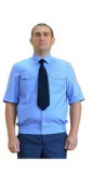 Рубашка с коротким рукавом на поясе модель 75-23К
